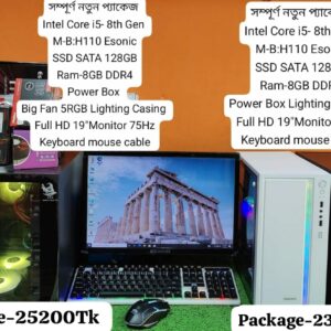 NEW- 23500/- Core i5 8TH GEN (128GB-8GB) 19'' LED H110 VIDEO EDITING
